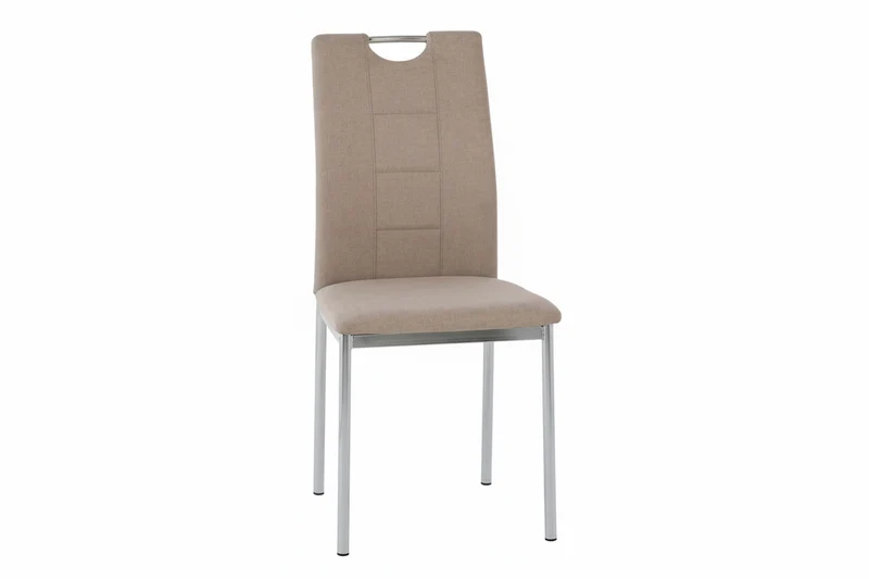 Sedie Ellen Set da 4 in Tessuto con Struttura in Metallo