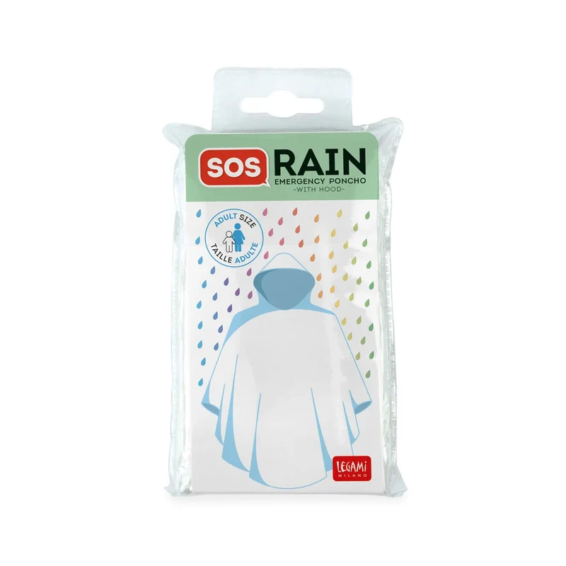 Poncho Impermeabile per Adulti - SOS Rain