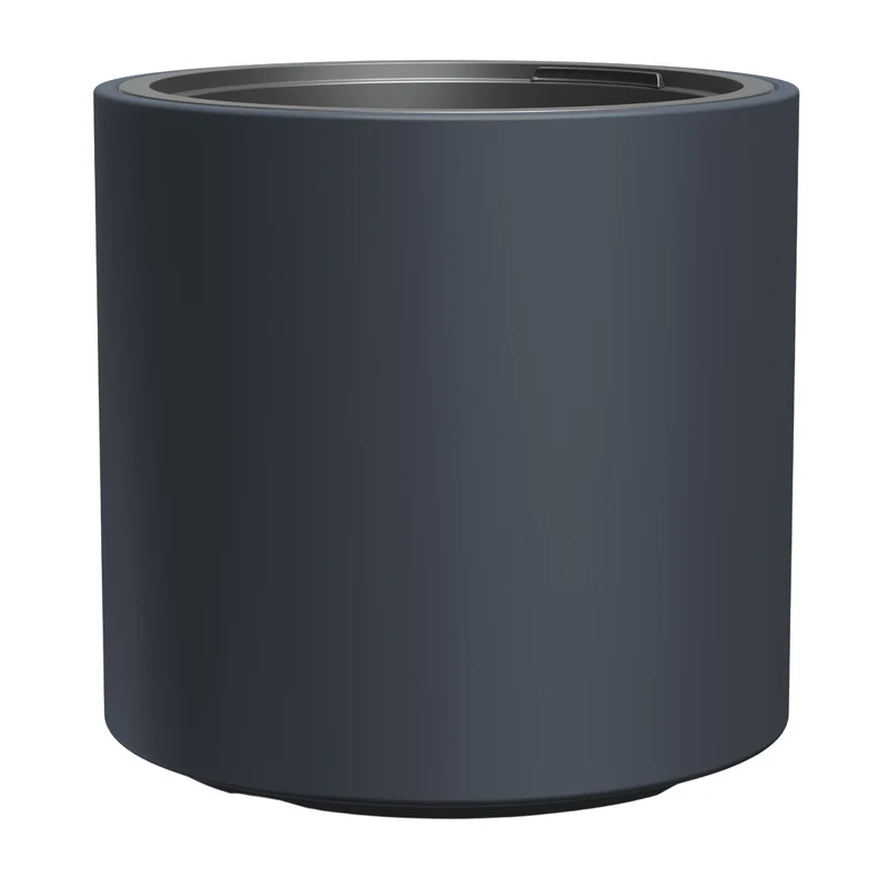 Vaso da fiori Prosperplast, con inserto, altezza 29 cm, antracite, Heos