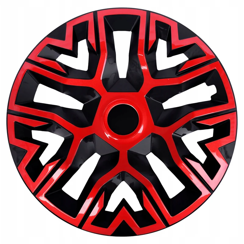 15'' NRM The Best Bicolore rosso/nero coprimozzi universali 4 pezzi