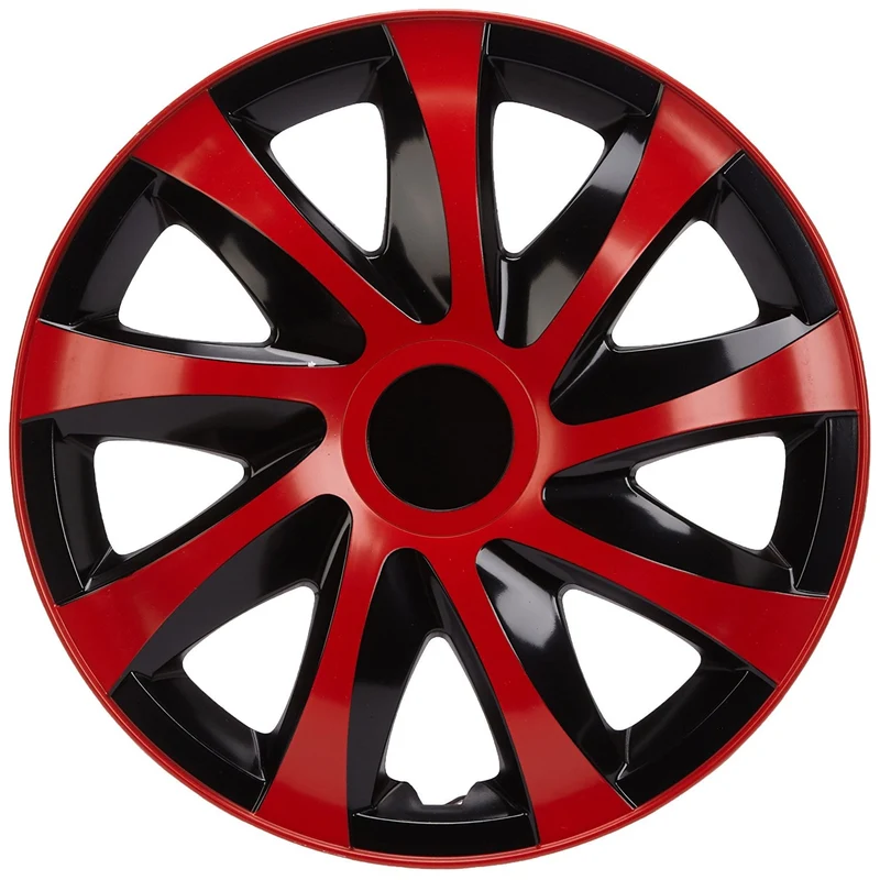 Set di 4 corpricerchi DRACO CS 14" rosso nero eleganti