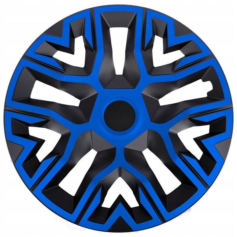 Coprimozzi universali 16'' NRM The Best Bicolor blu-neri 4 pezzi