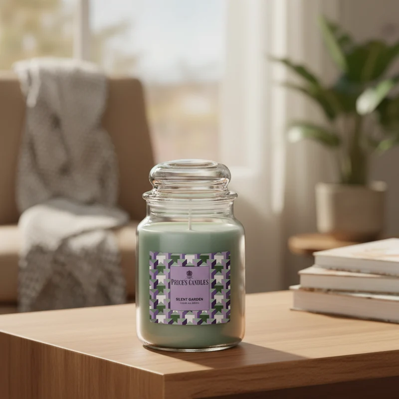 Price’s Candles Silent Garden – Candela Profumata in Giara Grande 560 g