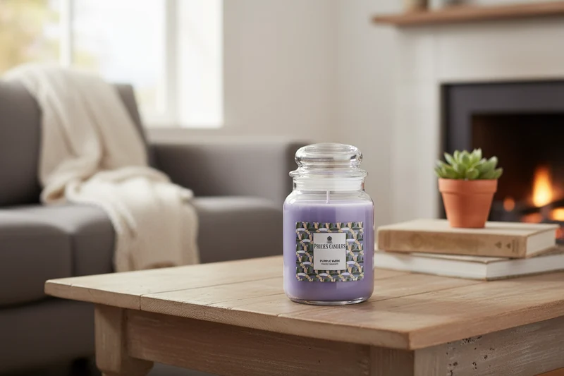 Price’s Candles Purple Hush – Candela Profumata in Giara Grande 560 g