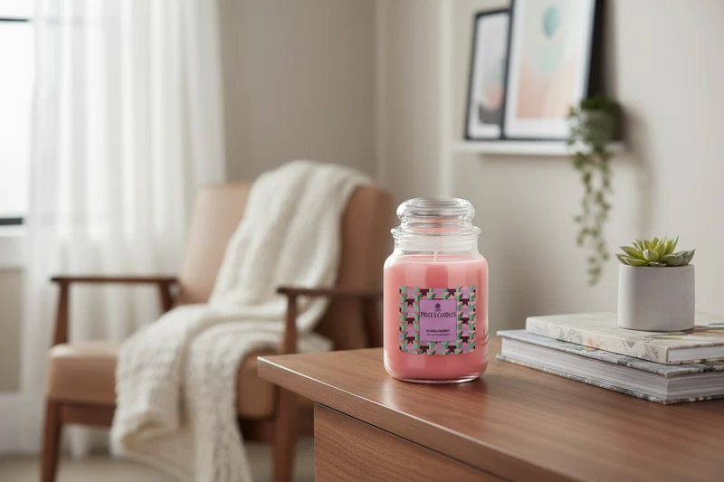 Price’s Candles Bubbleberry – Candela Profumata in Giara Grande 560 g
