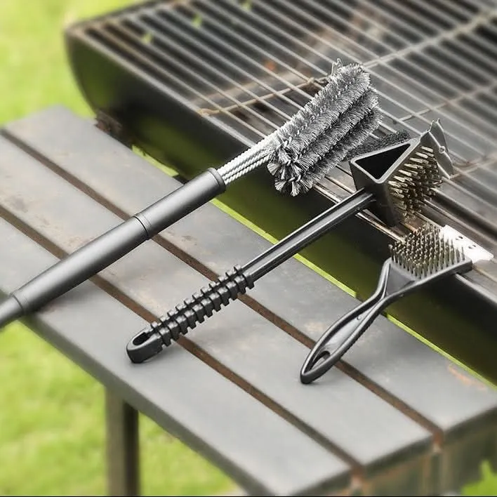 FIRECLEAN – Heavy-Duty Grill Brush Set Outdoor Cooking Tool