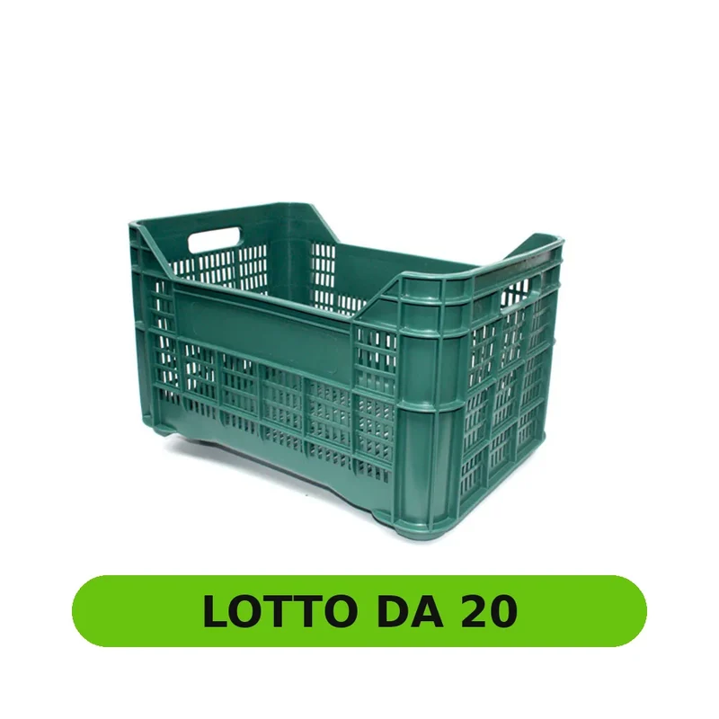 Cassa raccolta olive 40 l, forata e sovrapponibile (pacco da 20 pezzi)