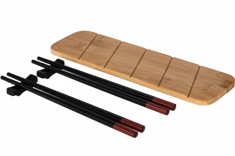 Set Sushi Nigiri 5 Pezzi con Vassoio Bamboo – Bacchette e Accessori Giapponesi