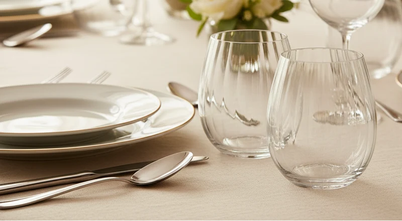Bicchieri Acqua Eleganti 39cl – Set 6 Millesime in Vetro per Tavola Moderna