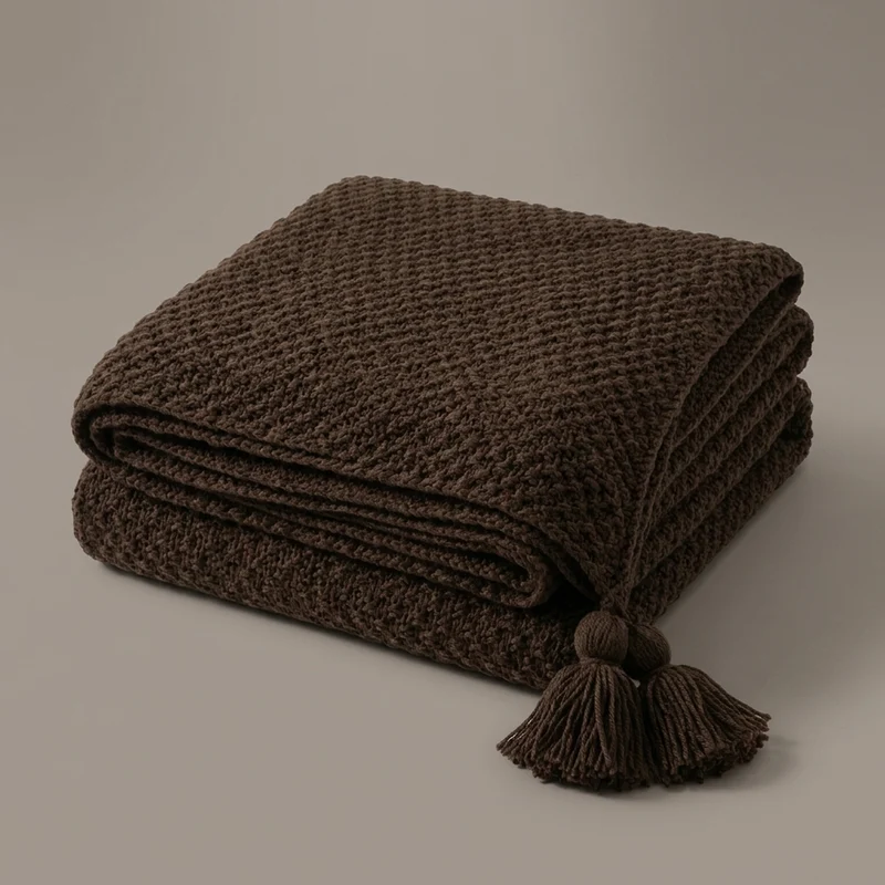 SCANDICREST – Chunky Knit Blanket for Refined Home Comfort