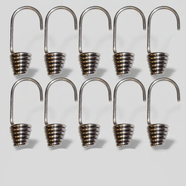 Ganci in Acciaio zincato 10pz per Fune Elastica da 8mm