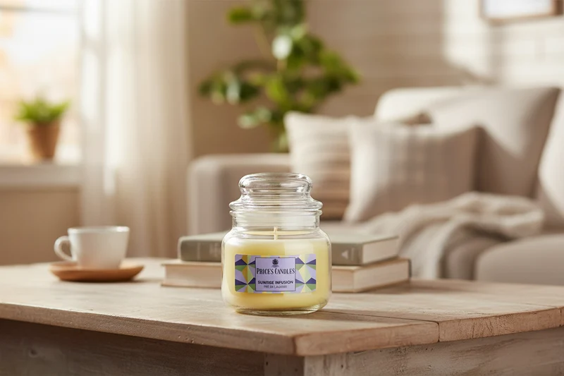 Price’s Candles Sunrise Infusion – Candela Profumata in Giara Piccola 100 g