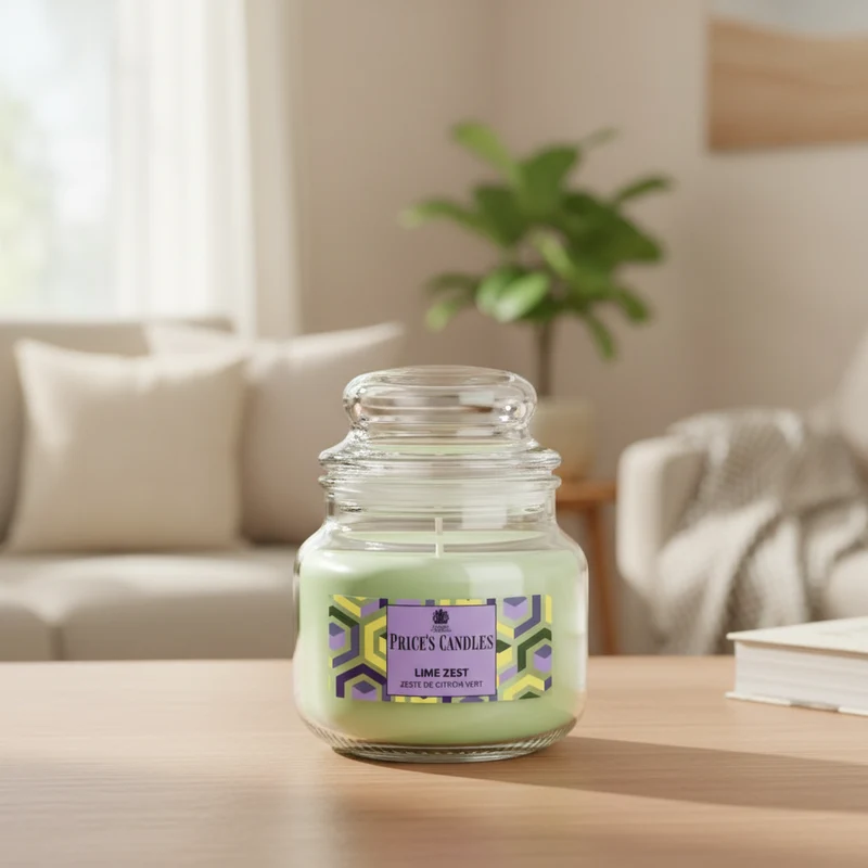 Price’s Candles Lime Zest – Candela Profumata in Giara Piccola 100 g