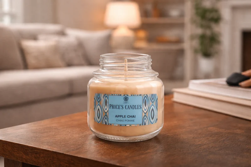 Price’s Candles Apple Chai – Candela Profumata in Giara Piccola 100 g