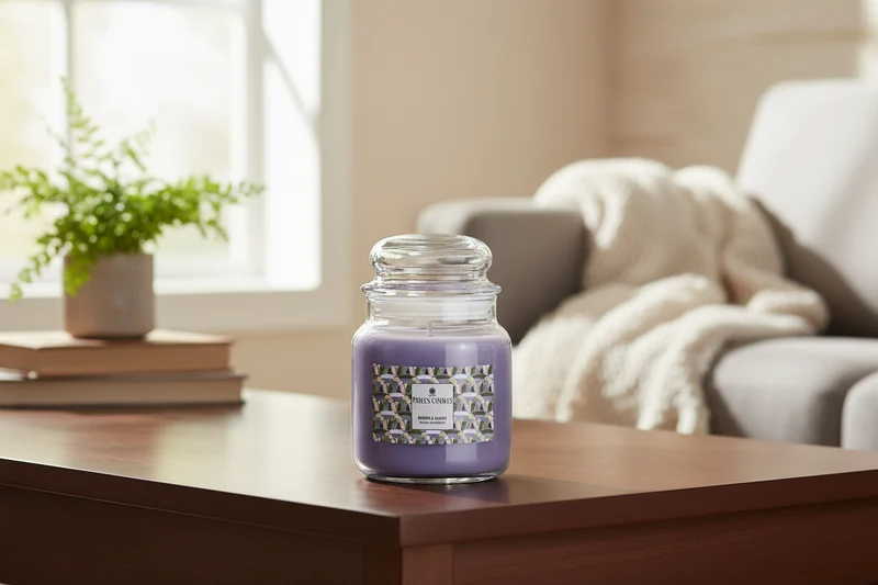 Price’s Candles Purple Hush – Candela Profumata in Giara Media 375 g