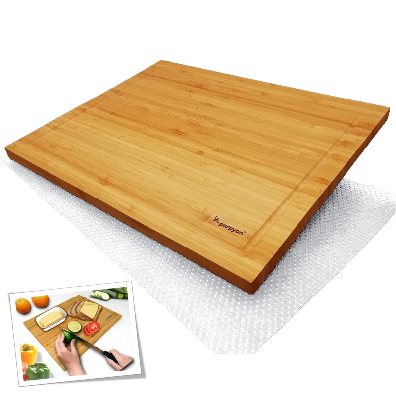 Tagliere da Cucina Legno Tagliere Bamboo Massiccio con scanalatura