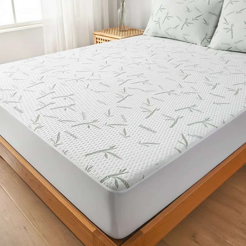 NATURACOOL – Breathable Bamboo Mattress Cover Summer Comfort