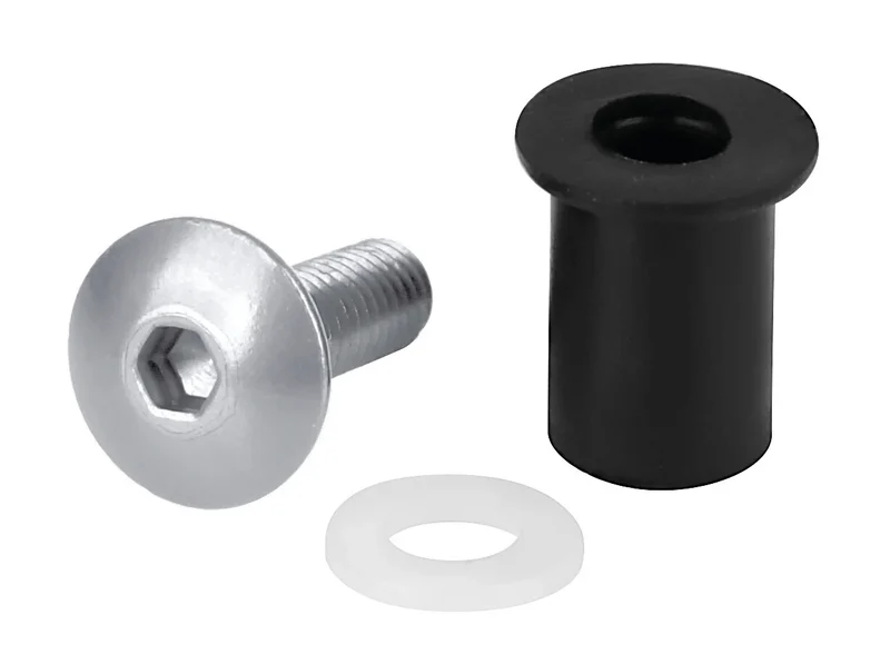 Screen Fit-Kits, kit dadi gommati con viti e rondelle (5 MA) - 10 pz