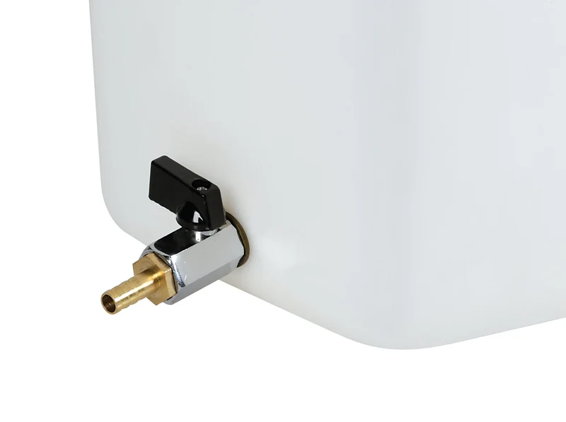 Tanica in polietilene con rubinetto in metallo - 20 L - Verticale