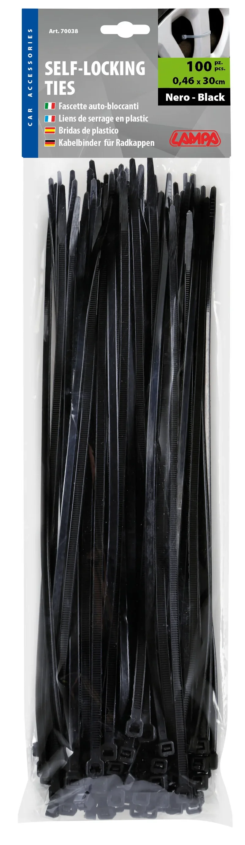 Fascette fermacavo 100 pz - 30 cm