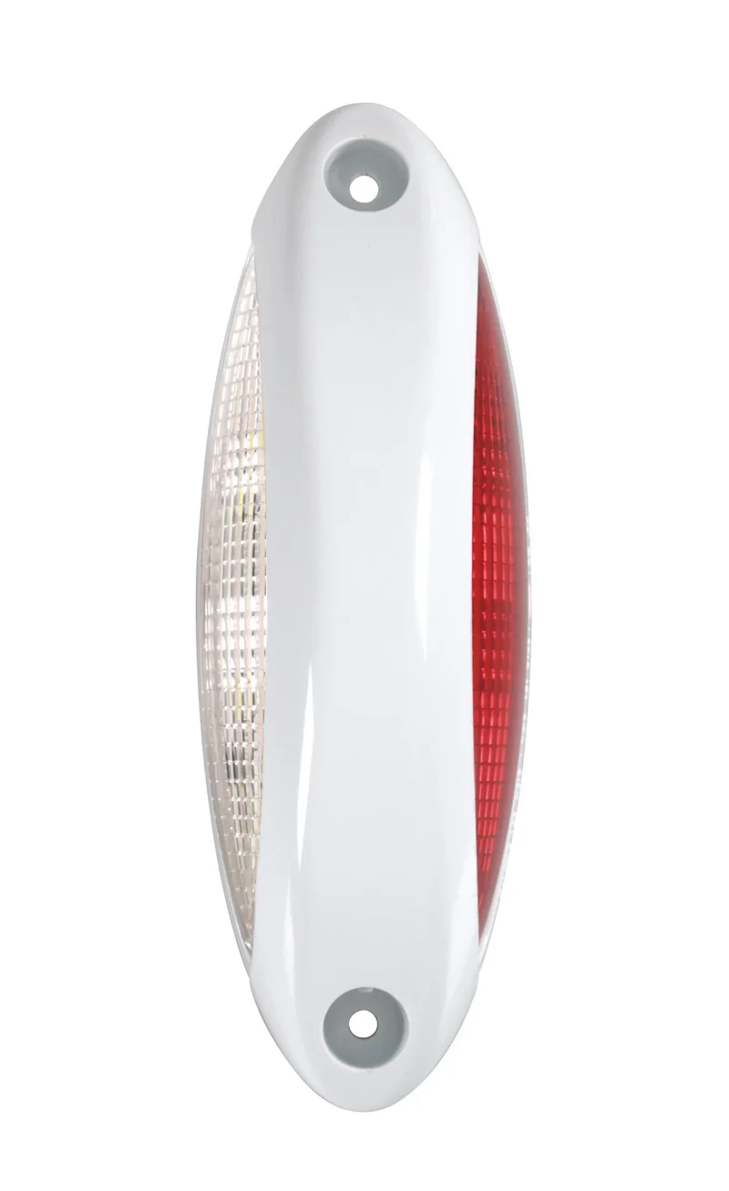 Luce ingombro - 4 Led - 12/24V - Bianco/Rosso - Scocca