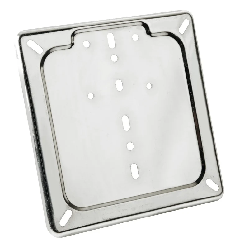 Porta targa in acciaio inox