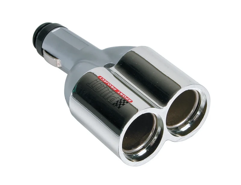 Dual-Muffler, presa corrente doppia 12/24V