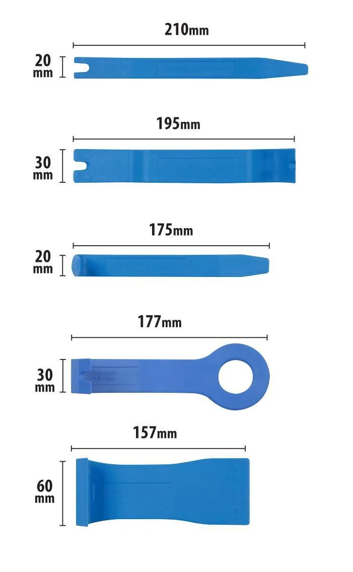 Remover set 5 pz, utensili professionali