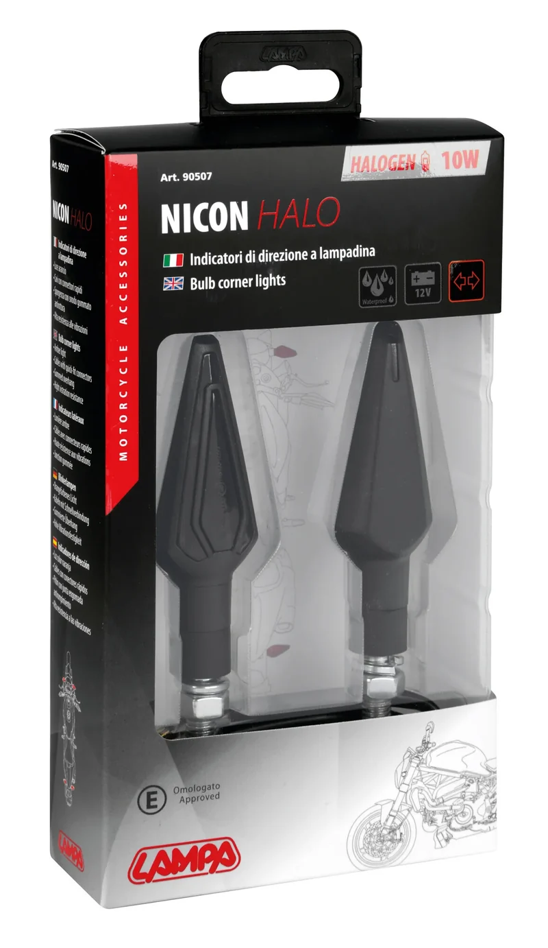 Nicon Halo, indicatori di direzione - 10W - Nero