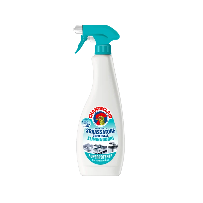 Chanteclair Sgrassatore Universale Elimina Odori 600ml | Formula Superpotente e Tecnologia Neutralizzante | Spray 360° Sottosopra | Multisuperficie e Tessuti