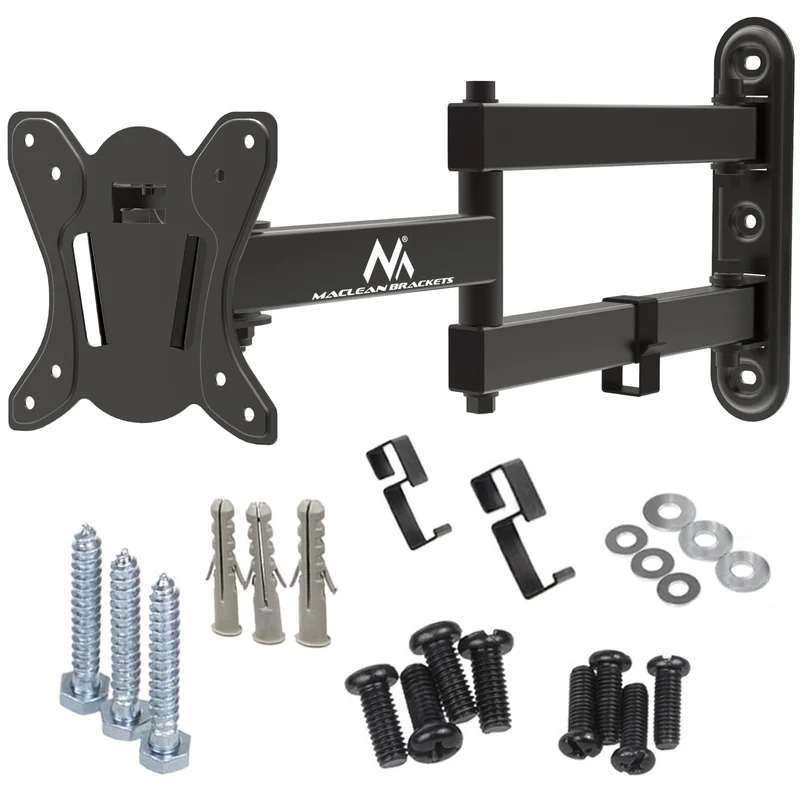 Staffa Maclean per TV o monitor, max. VESA 100x100, 13-32", 30 kg, nero, MC-417