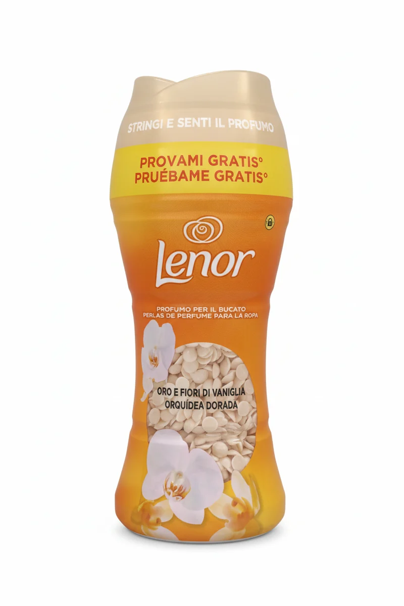 Lenor Unstoppables Oro e Fiori di Vaniglia 195g | Perle Profumate per Bucato | Fragranza Calda e Intensa a Lunga Durata
