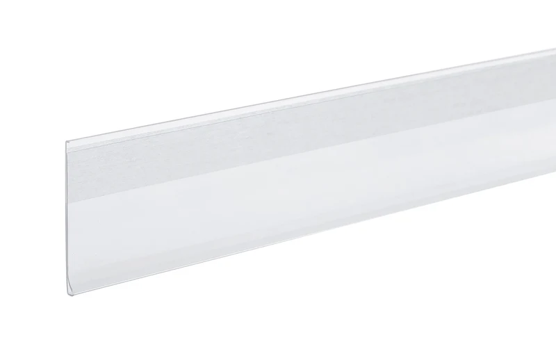 Profilo portaprezzi adesivo per ripiani - 100x4 cm