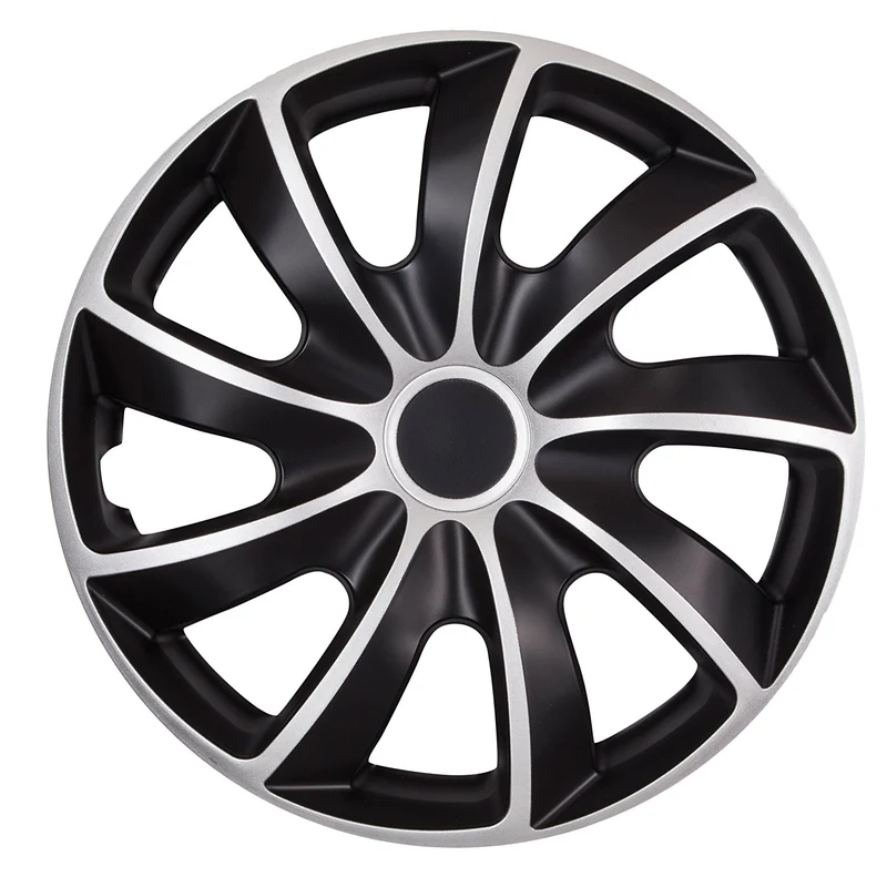 NRM QUAD BICOLORE ARGENTO NERO coprimozzo 17'' set