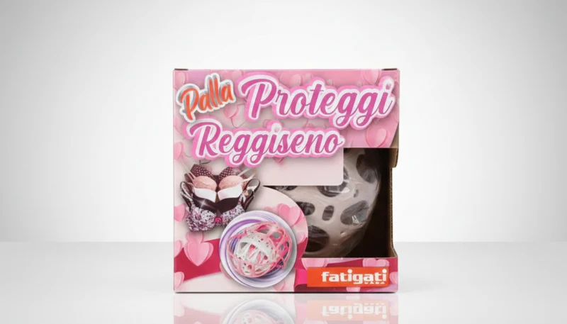 Palla Proteggi Reggiseno Fatigati | Sfera Salva-Intimo per Lavatrice | Protegge Coppe, Ferretti e Pizzi | Previene Danni al Cestello | Design a Doppia Sfera Universale