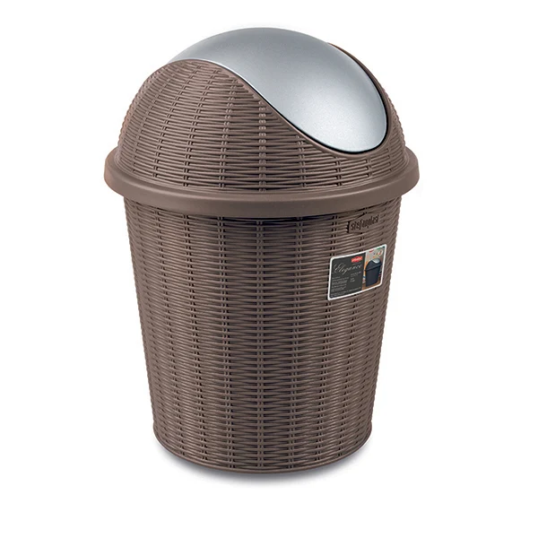 Stefanplast Basculina Elegance – Pattumiera con Coperchio Basculante Ø 28,5 x 39h cm