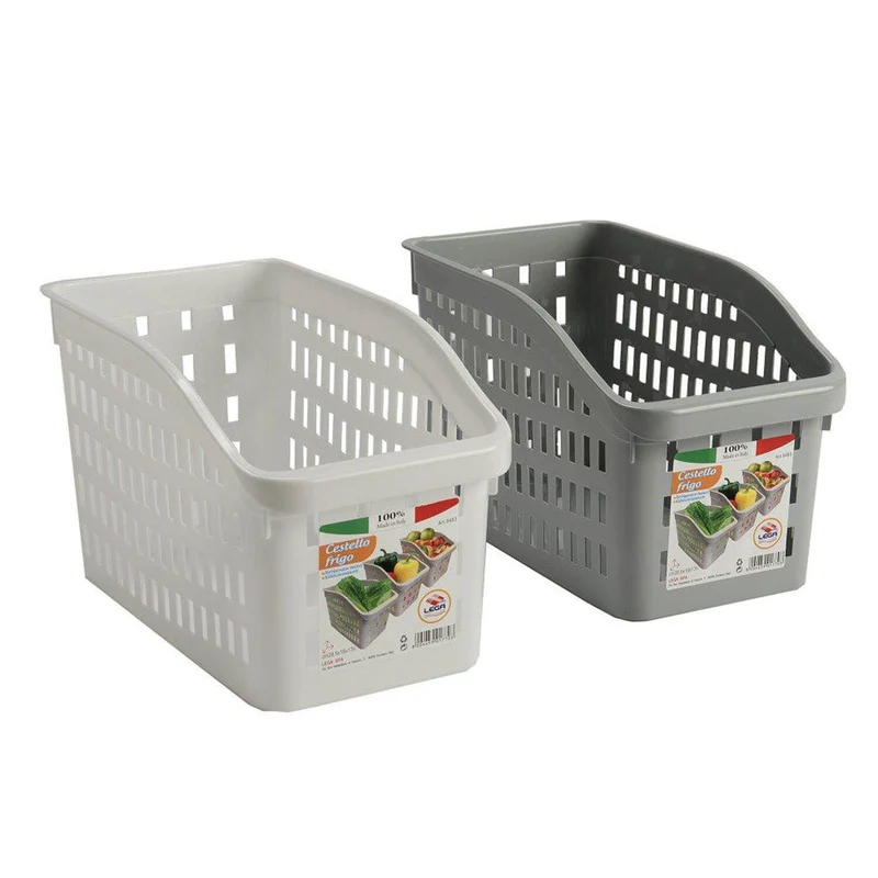 Cestello Frigo Country Lega 28x16x17 cm – Organizer Plastica per Frigorifero