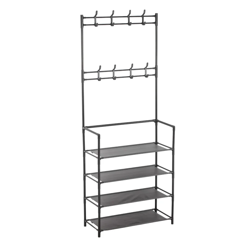 Mobile Ingresso Siro Ferro 4 Ripiani 60x26x155cm