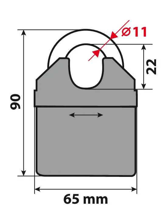 C-Lock 150R, catena antifurto - 150 cm