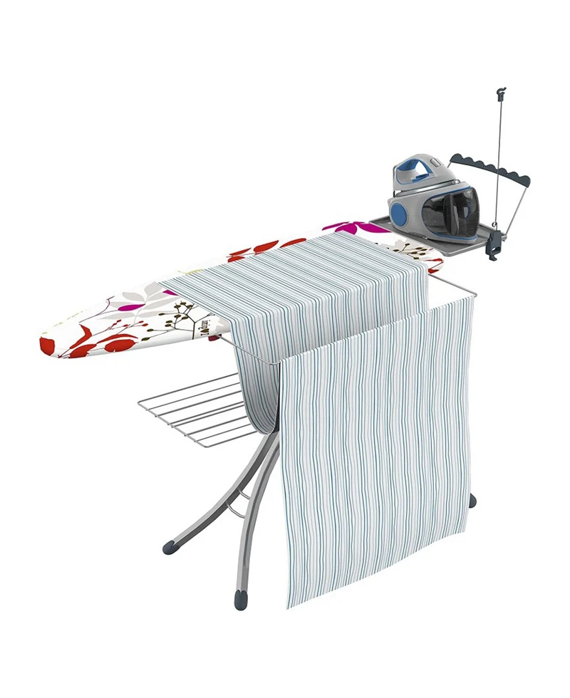 Gimi Advance 140 Asse da Stiro XL 126x45 cm | Altezza Regolabile fino a 93 cm | Con Prolunga Estraibile per Lenzuola e Capi Grandi | Design Ergonomico anche per Mancini