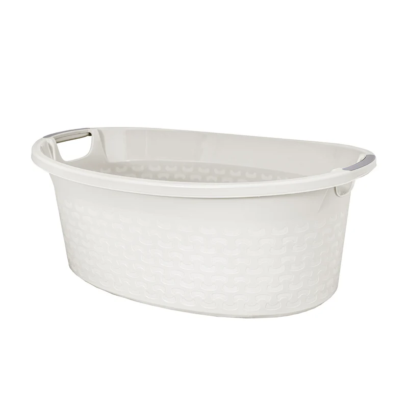 Pozzetto con maniglie Branq Cotton 40L bianco antico