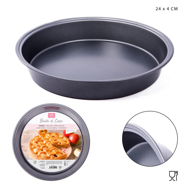 Dc Teglia Forno Tonda 24.3X24.3X4Cm