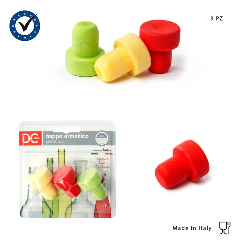 Dc Tappo Bottiglia Sintetico 3Pz