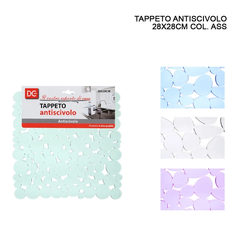 Dc Tappeto Lavello A/Scivolo 28X28Cm Pietre