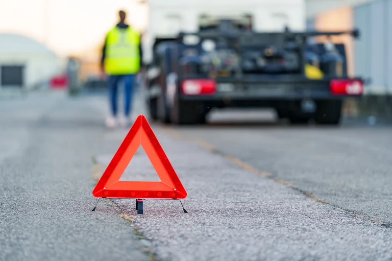 Triangolo Basik, auto ferma