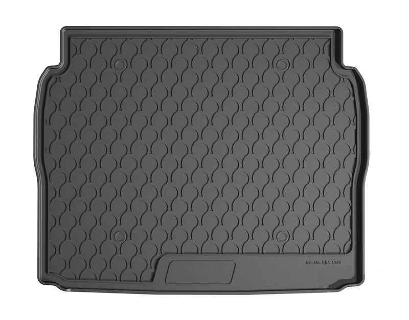 Vasca baule su misura in gomma sintetica - compatibile per Citroen Berlingo XL (02/22>) passo lungo - Opel Combo E-Life XL (02/22>) passo lungo - Peugeot E-Rifter Long (02/22>) passo lungo