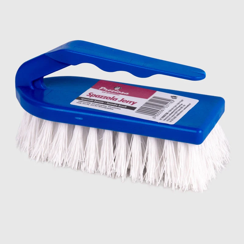 Briantina Spazzola Bucato JERRY (1 Pezzo) | Manichetto Ergonomico | Setole Flessibili & Resistenti | Per Pulizia Bucato a Tutte le Temperature