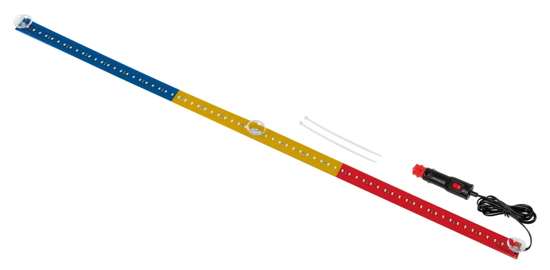 Bandiera luminosa 90 cm, 72 Led, 24V - Romania