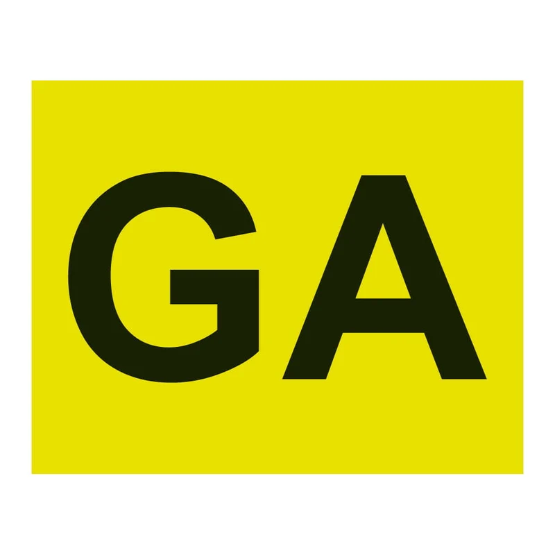Lampa Contrassegno "GA" anteriore