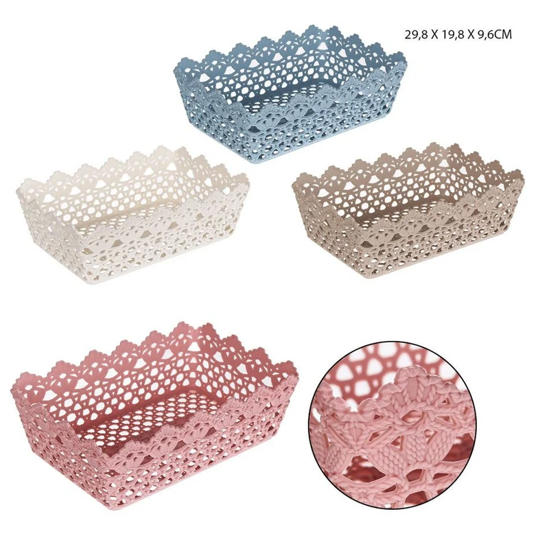 Dc Cestino Plastica Rettangolare 29.8X19.8X9.6Cm